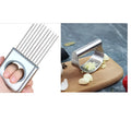 Stainless steel garlic press with PP handle and a separate onion fork kitchen tool