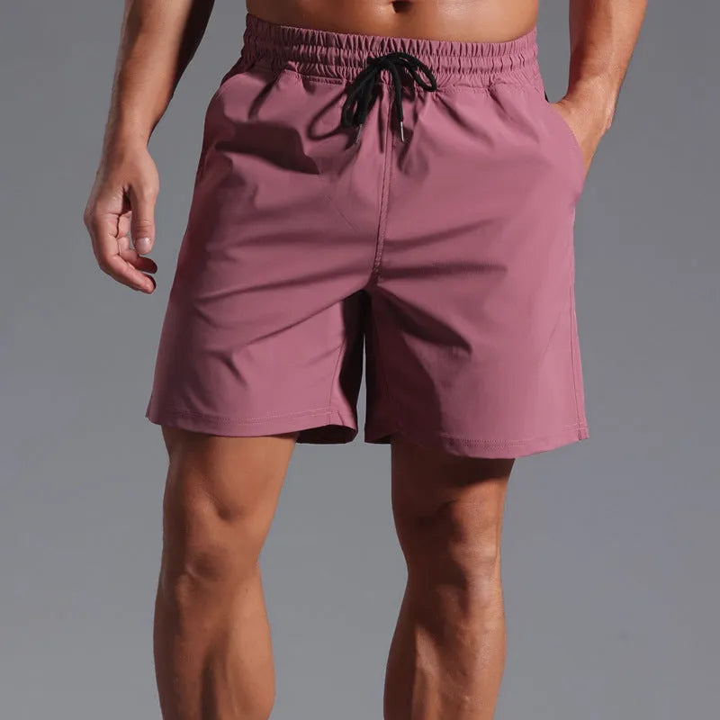 A pair of men's loose-fit casual shorts in a straight cut style, shown in one of the available colours.