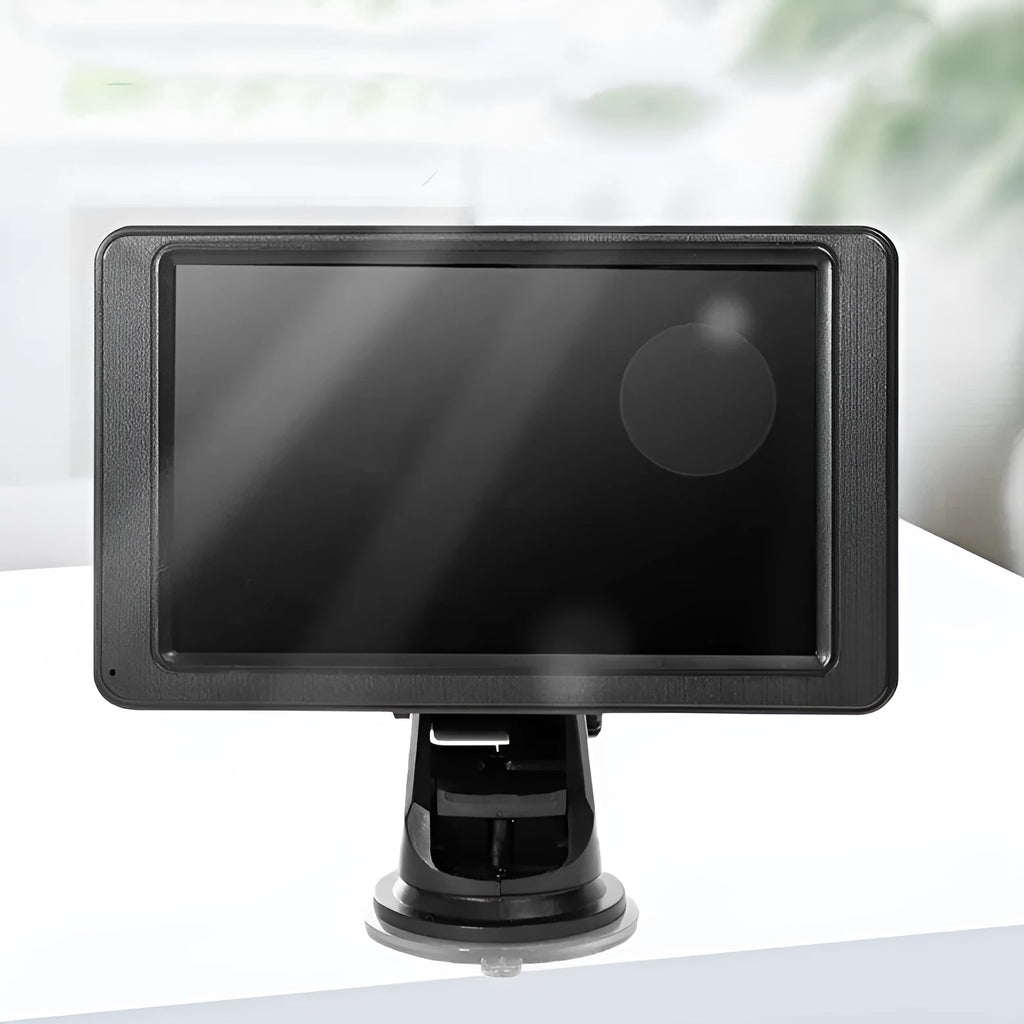 Portable 7-inch vehicle MP5 player with LCD screen and mounting bracket