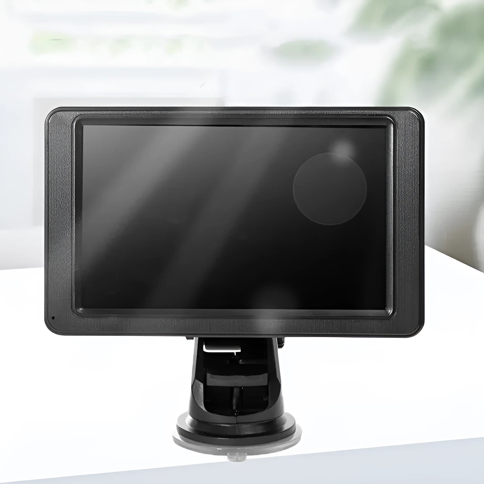 Portable 7-inch vehicle MP5 player with LCD screen and mounting bracket