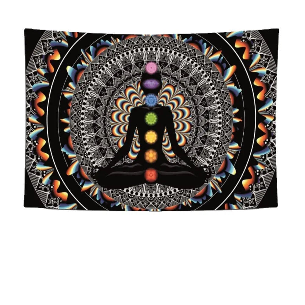 Home digital printing art wall tapestry in polyester fibre with colour option SM-XY327