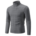 Men's slim twist turtleneck pullover in chenille fabric available in multiple colours