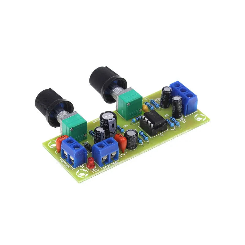 Front stage bass boost audio circuit board measuring 78x32mm with FR-4 fibreglass construction