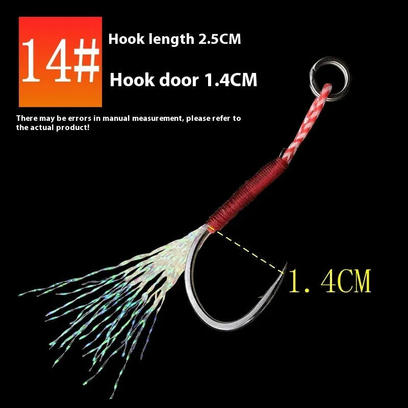Bright wire iron plate single fishhook for binding wire in boat and sea fishing.
