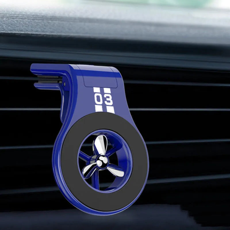 Black perfume universal air vent paddle rotation magnetic stand car phone holder with fragrant slice
