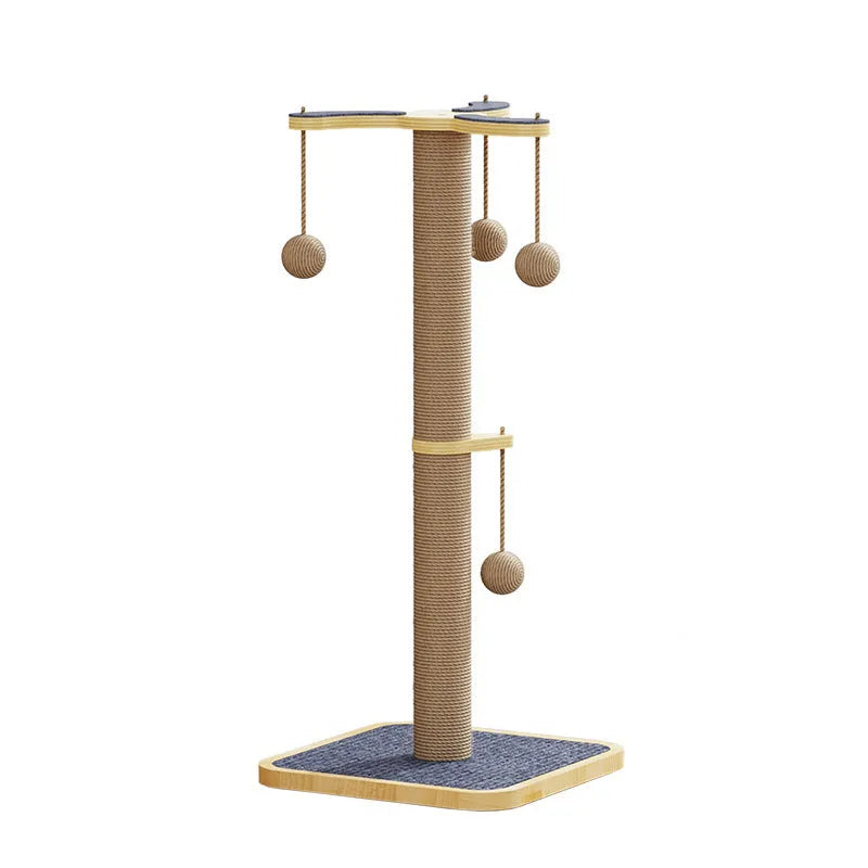 Scratch-resistant chip hanging ball cat climbing frame toy in windmill colour scheme
