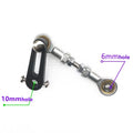 Adjustable reciprocating motor eccentric crankshaft and rocker arm assembly with 20-80mm stroke in 45 steel and stainless steel