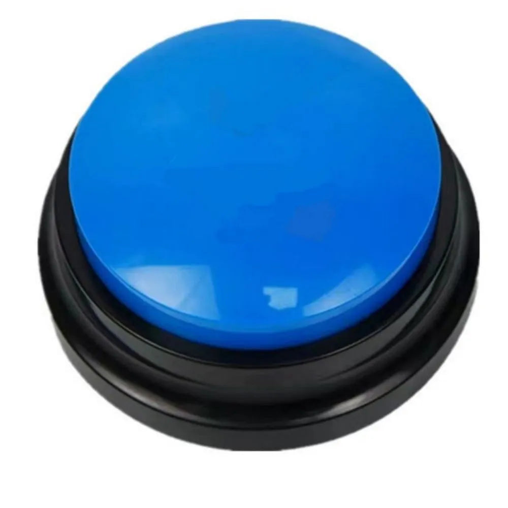 Voice recording button pet training device with multiple colour options for dog command training