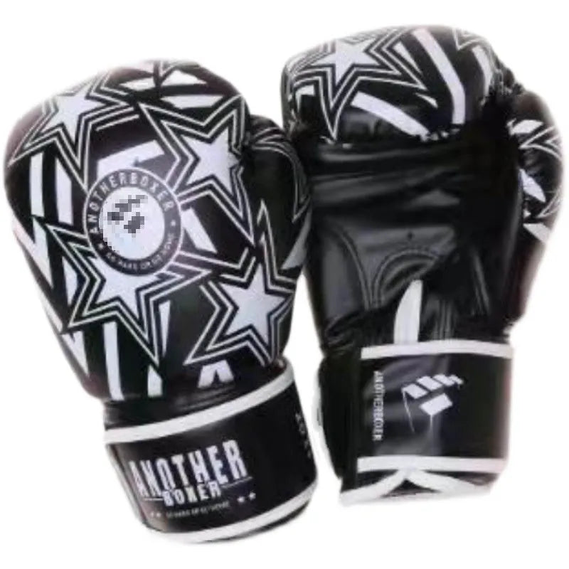 Professional children's boxing Sanda gloves in multiple colours with XINGX design, showing ounce sizing from 4oz to 14oz