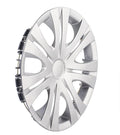Universal monochrome wheel hub cover in ABS plastic for car decoration.