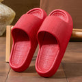 Adult unisex EVA non-slip toe ring slippers in five colours with injection-moulded sole