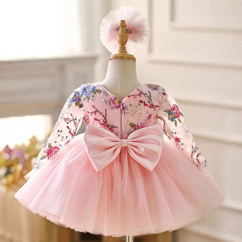 FARCENT new mori style long sleeve skirt for girls in pink, princess design, fits 80-160cm height