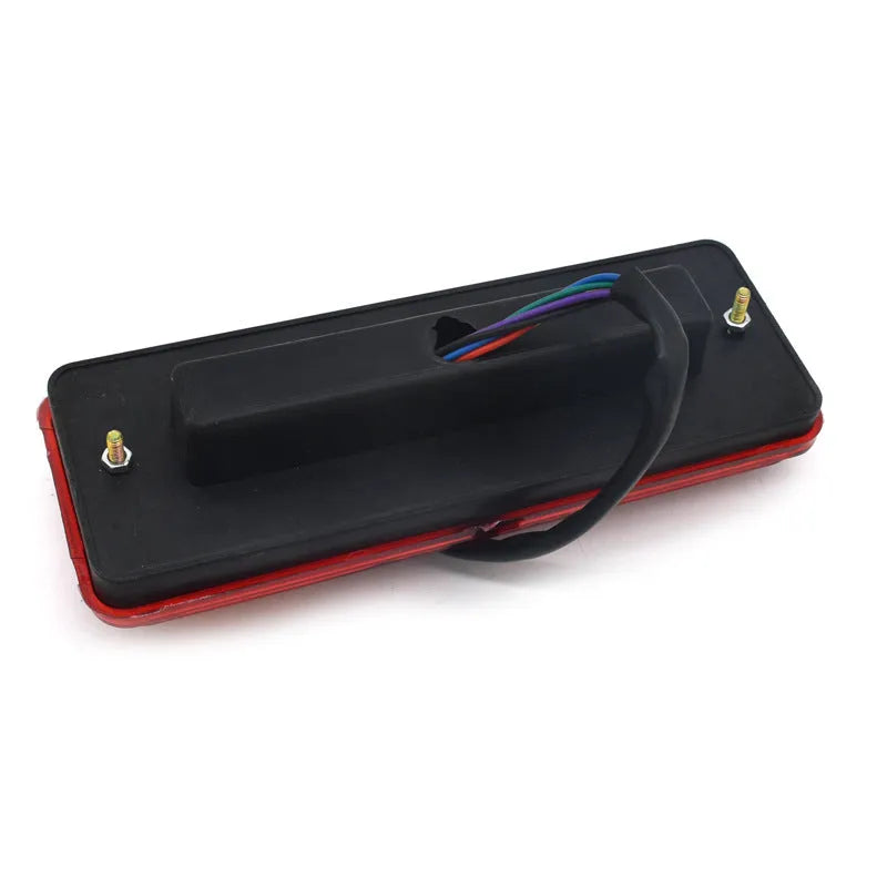 Black integrated shell semi-closed taillight for 12V and 48-60V electric tricycles