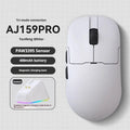 AJ159 gaming mouse in Yunfeng White colour with compact design showing three connection modes