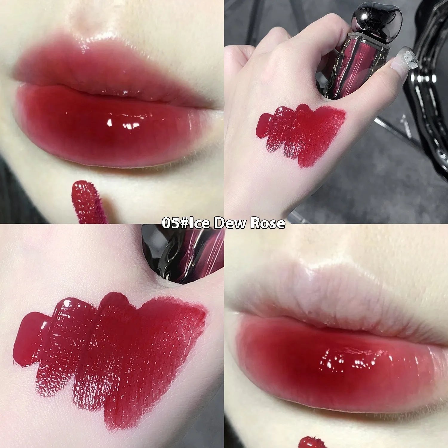 Glacier Lava Lip Lacquer mirror makeup gloss in seven colour options for skin tone enhancement