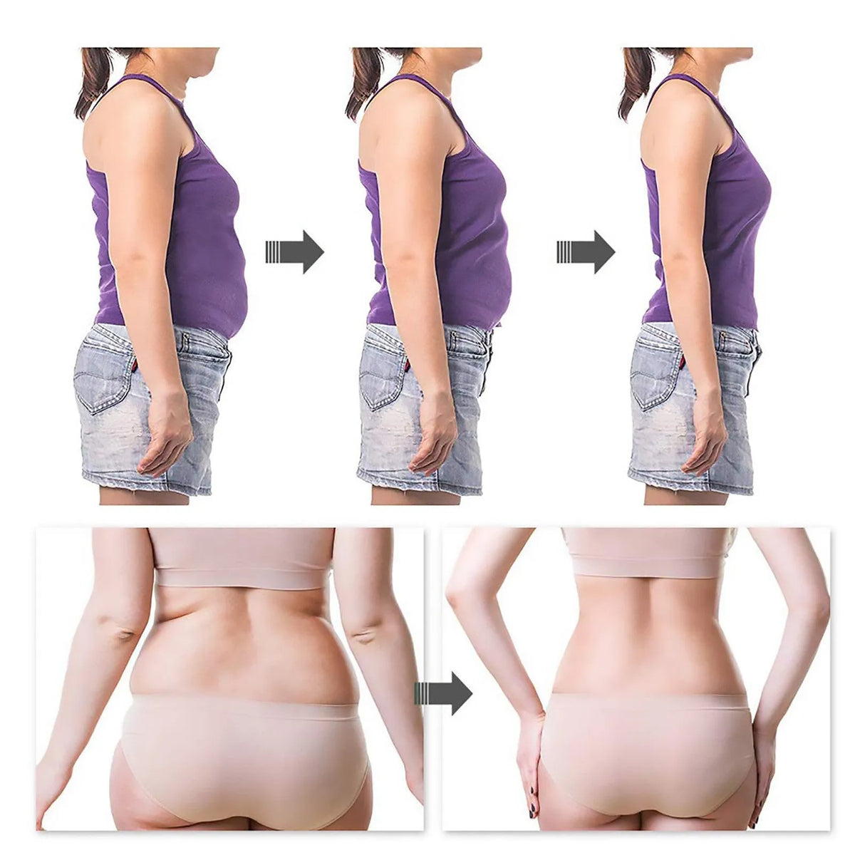 Herbal slimming belly button patch in brown, 30 count pack for waist tightening