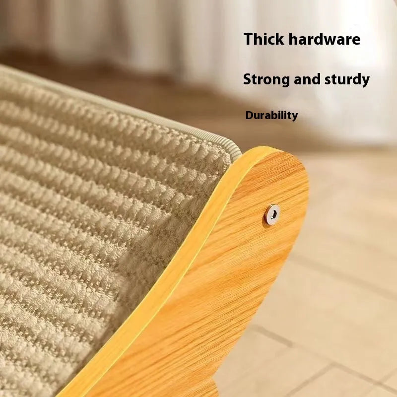 Sisal blanket cat scratching board in pastoral style, shown in two size options.
