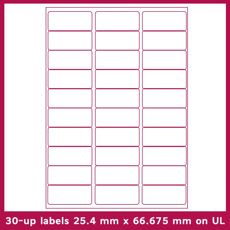 Pack of blank white A4 FBA label paper sheets for printing barcodes