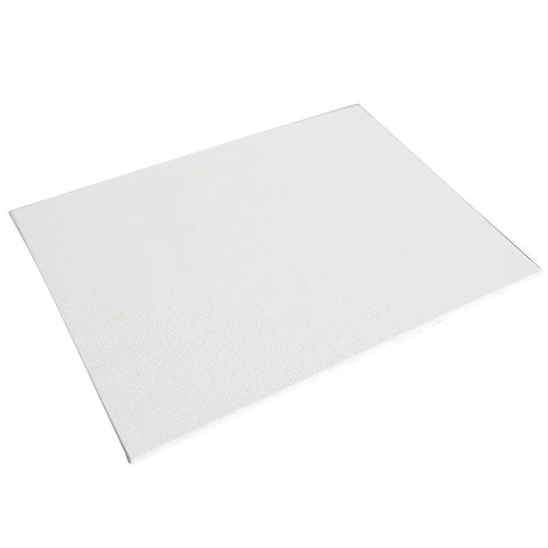 White cotton canvas painting board, primed surface, available in multiple sizes from 10x15cm to 40x50cm