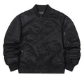 Men's casual jacket loose fit solid colour nylon with side seam pockets