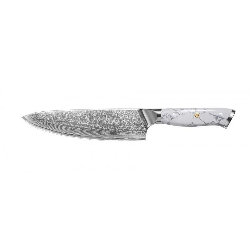 Damascus VG10 steel combined chef's knife with 21cm blade for kitchen use
