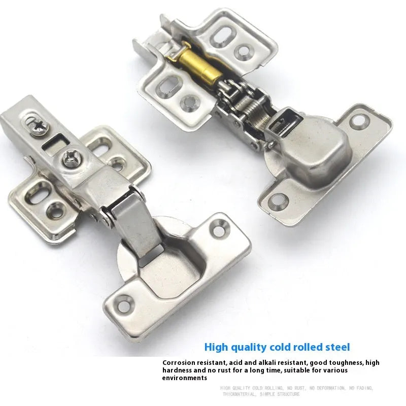 761 model cold rolled steel hydraulic cabinet hinge with nickel plating, showing three bend types.
