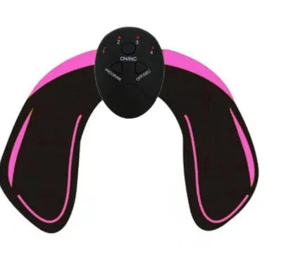 EMS electrical muscle stimulator unit with gel pads for hip and abdominal toning