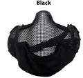 Carbon steel protective face mask with head-mounted design in multiple colour options