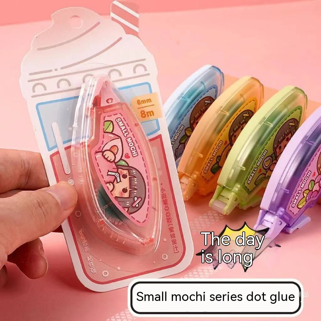 Dotting glue in fruit juice colours for hand accounts and student stationery with high viscosity adhesive