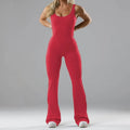 Women's tight seamless yoga bodysuit in a milk silk blend with a built-in chest pad