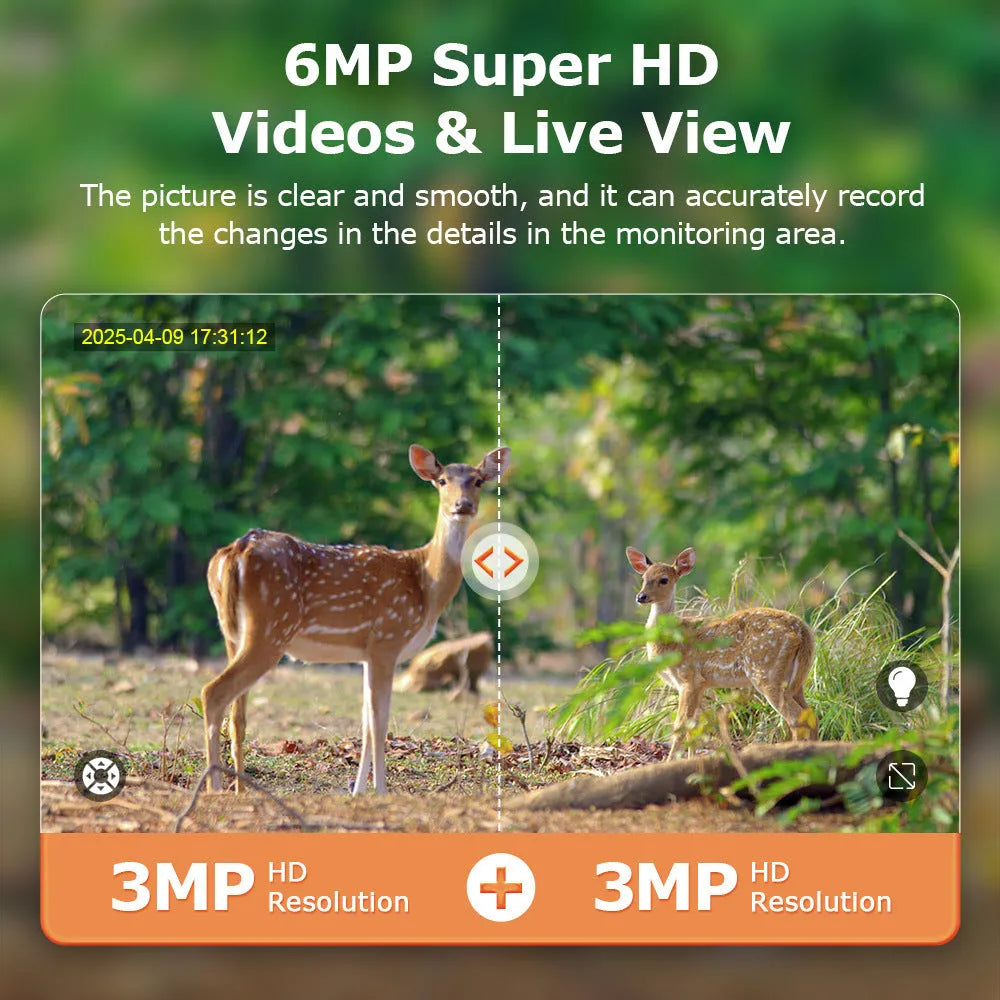 6 million HD night vision 4G solar camouflage security camera with IP66 rating for outdoor use