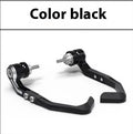 Black and grey CNC machined anti-slide protection pads for CBR650 brake horn guard bar.
