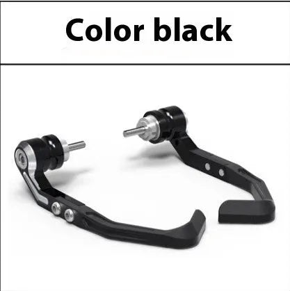 Black and grey CNC machined anti-slide protection pads for CBR650 brake horn guard bar.