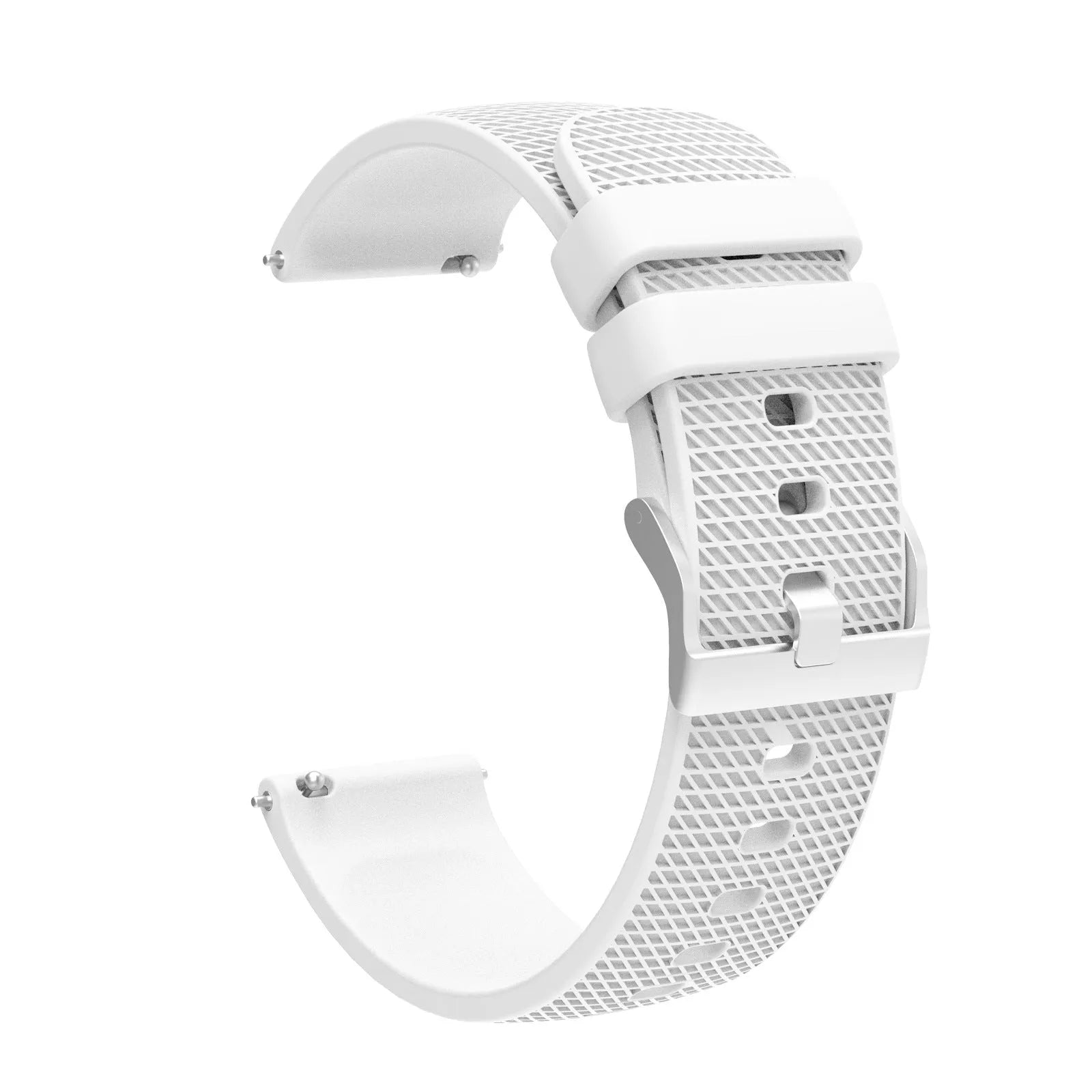 Grid pattern silicone watch strap compatible with Vivoactive 4 GTS GT3 in multiple colours and widths 18mm 20mm 22mm
