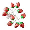 Strawberry LED fairy lights in warm colour on a outdoor string with IP66 protection