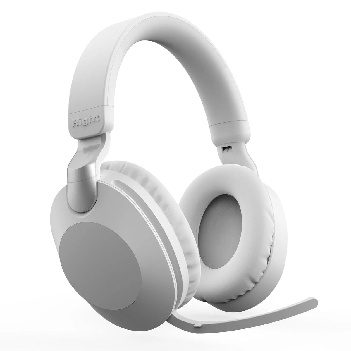 Bluetooth headset in beige gold with power display, stereo sound, and 15 metre wireless range