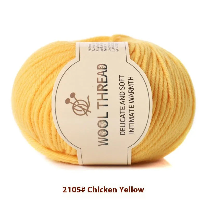 A single roll of hand-knitting wool yarn in a colour choice from over 30 options, for making baby clothes.