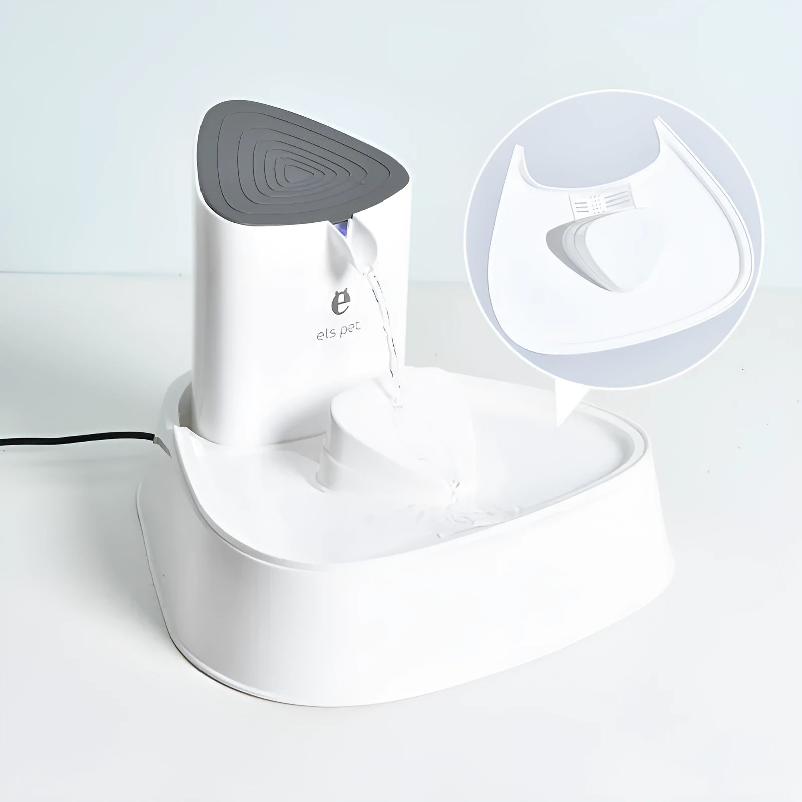 Mi electric circulating pet water fountain with 1.5L or 3L capacity, dust cover, and quiet pump for cats and dogs