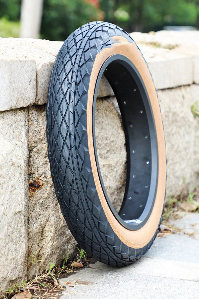 20x4.0 inch brown rubber replacement tyre for snowmobiles and electric beach cars