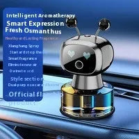 Robot intelligent car aroma diffuser with five fragrance options including Pure Gulong and Classic Ocean