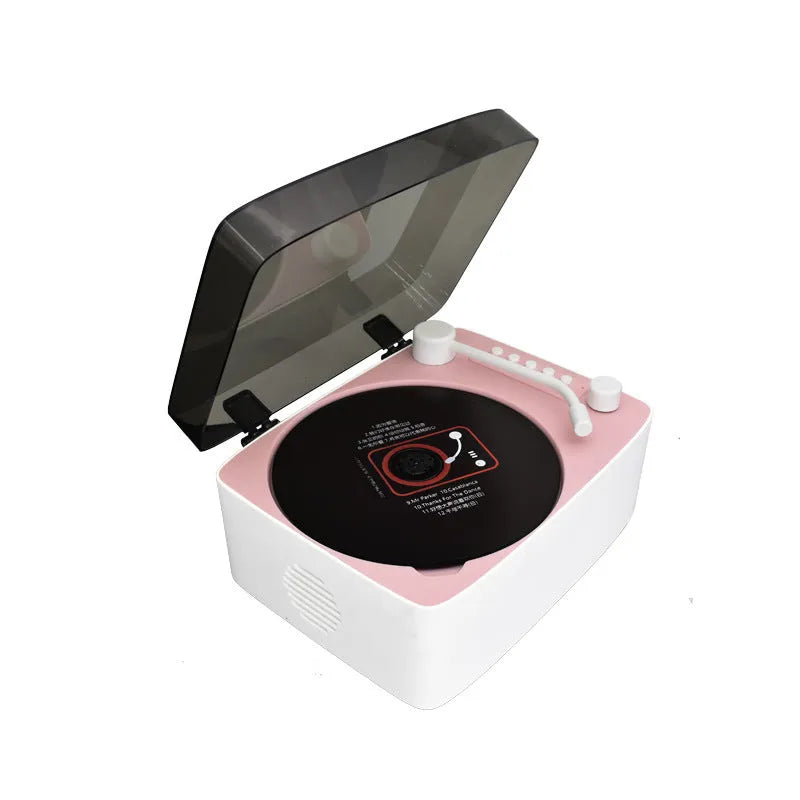 Portable multi-color CD player Bluetooth speaker in Youth Green with ABS casing and remote control