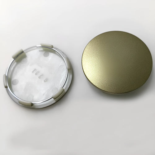 65mm ABS plastic car hub centre cover in antique copper finish with steel ring