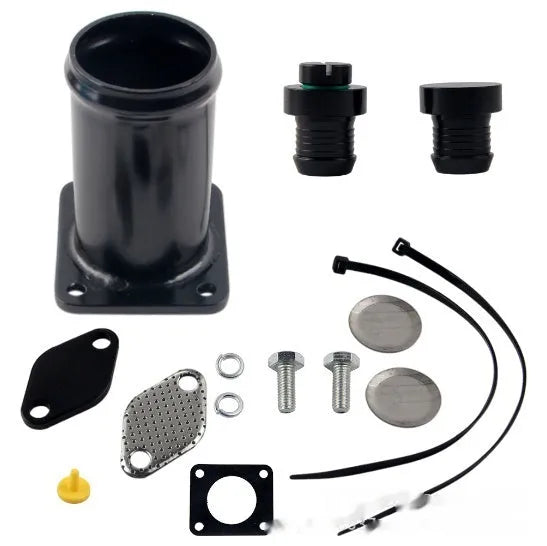BMW E46 EGR removal kit with blanking plates, bolts, vacuum plug and cable ties