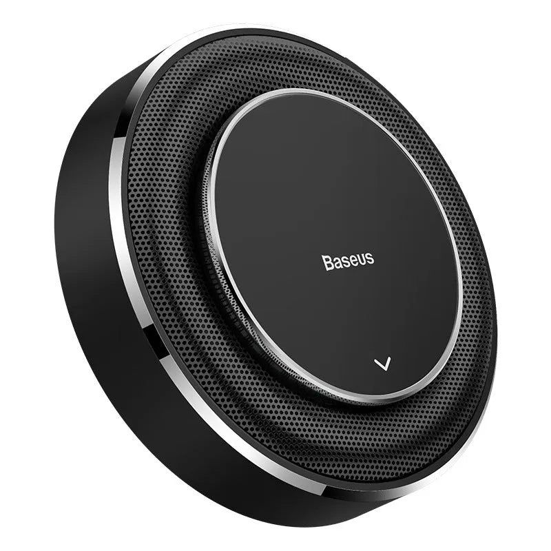 Aluminium alloy car fragrance diffuser with round design on car seat