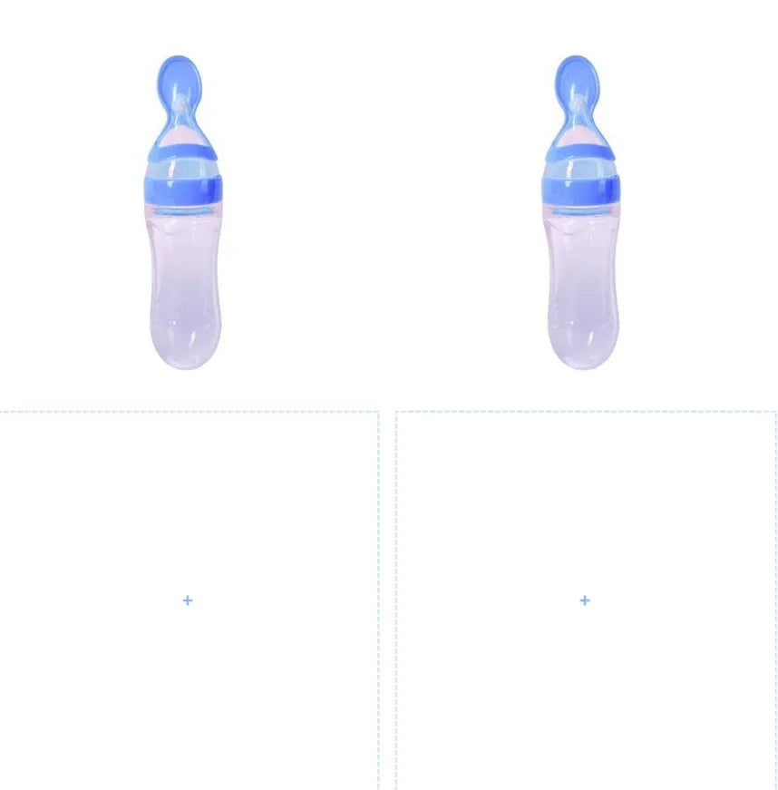 Clear disposable 18 oz paper drinking cup with a blue coloured lid on a table.