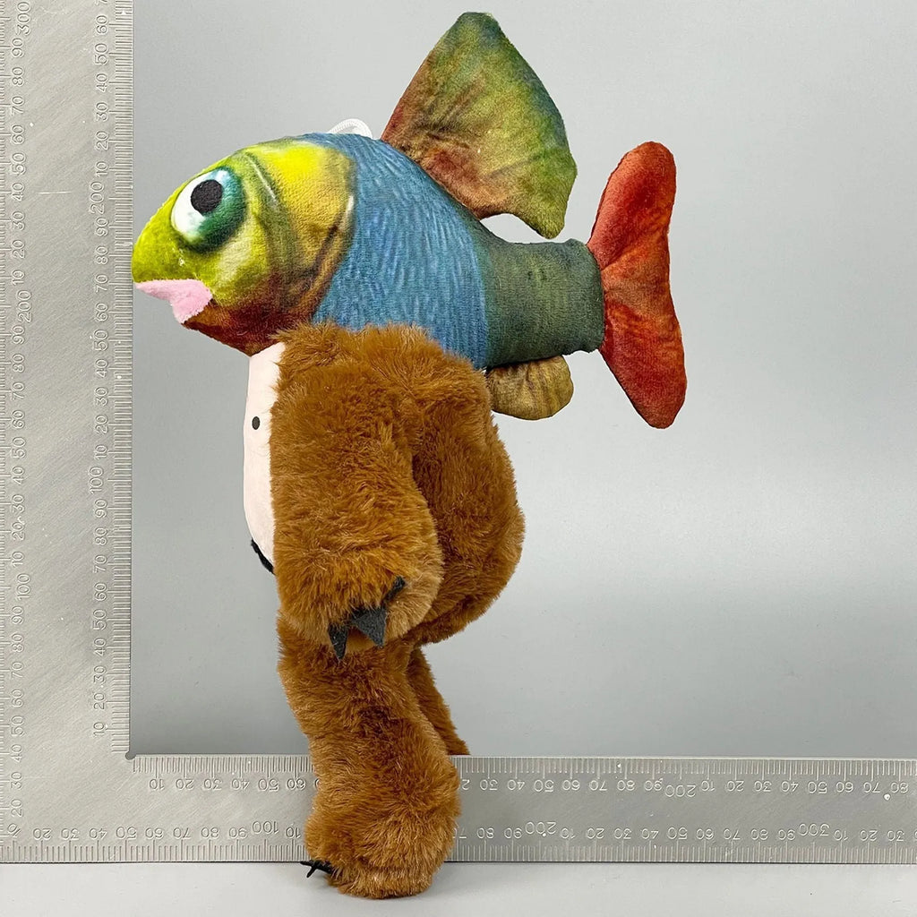 Soft cotton wool plush toy in shark-themed design with creative styling, part of a collection for teenagers.