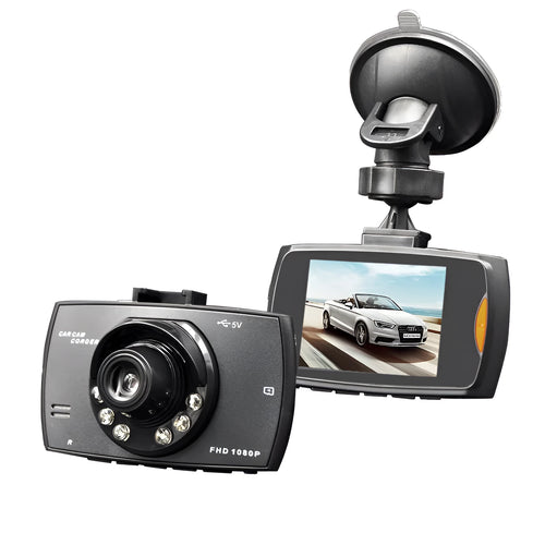 G30 hidden dual camera car DVR system installed on vehicle windscreen