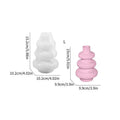Three layer circle vase silicone baking mold for cake decorations in modern irregular shape