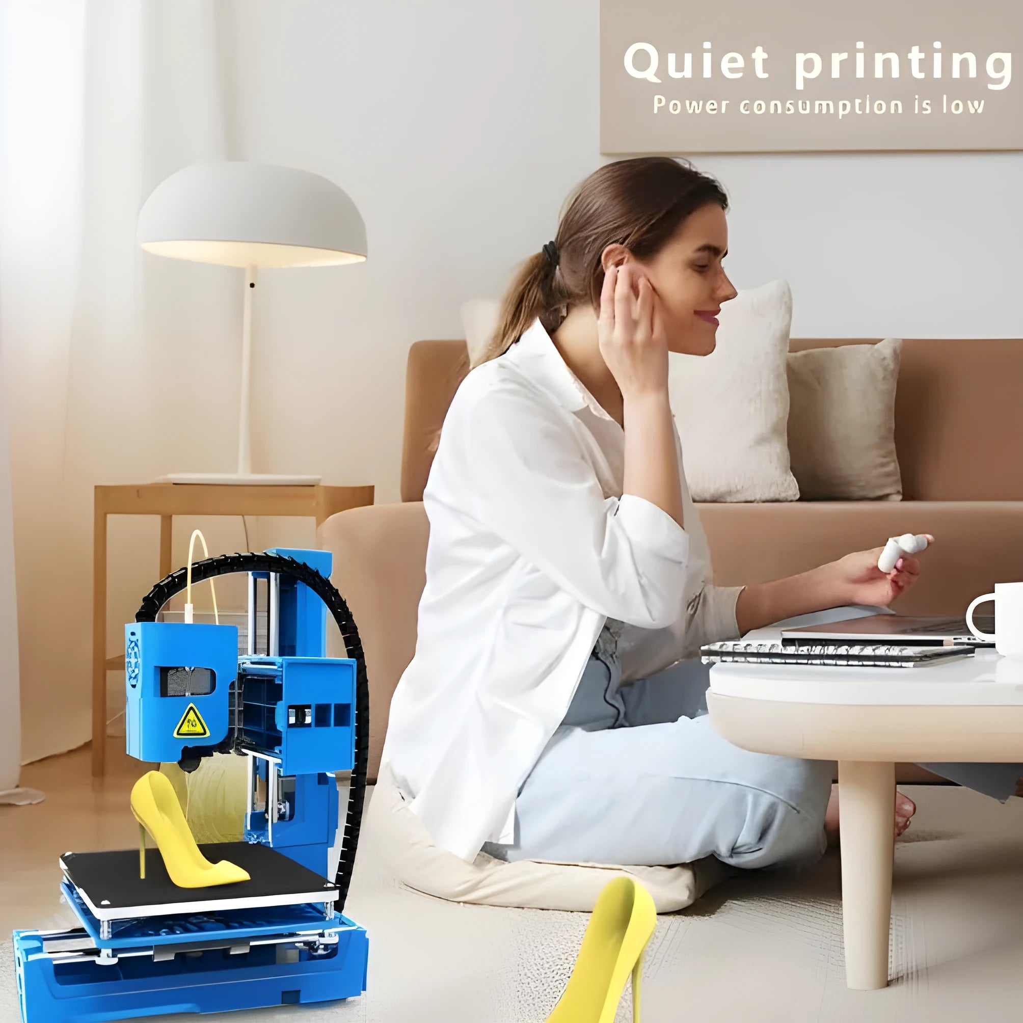 K9 Mini FDM 3D Printer with 100x100mm build area for PLA filament printing