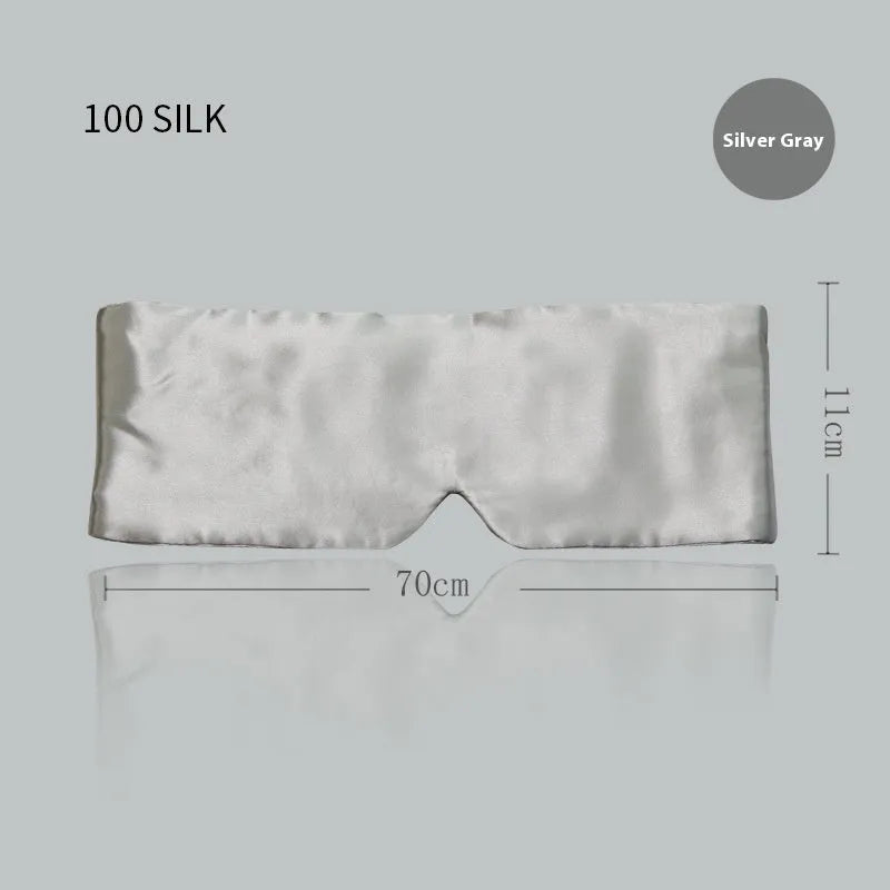 Silk sleep eye mask in multiple colour options with elastic headband strap
